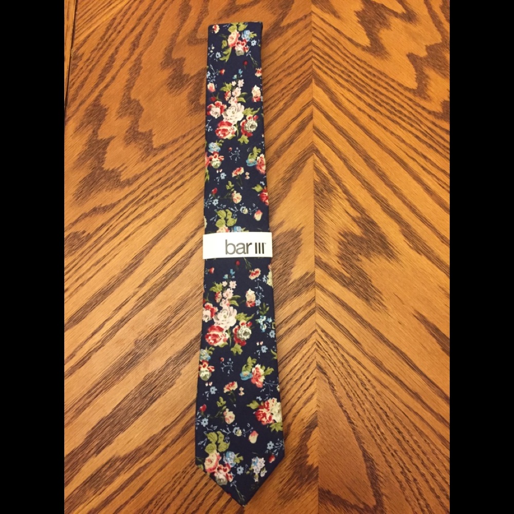 Skinny Floral Tie